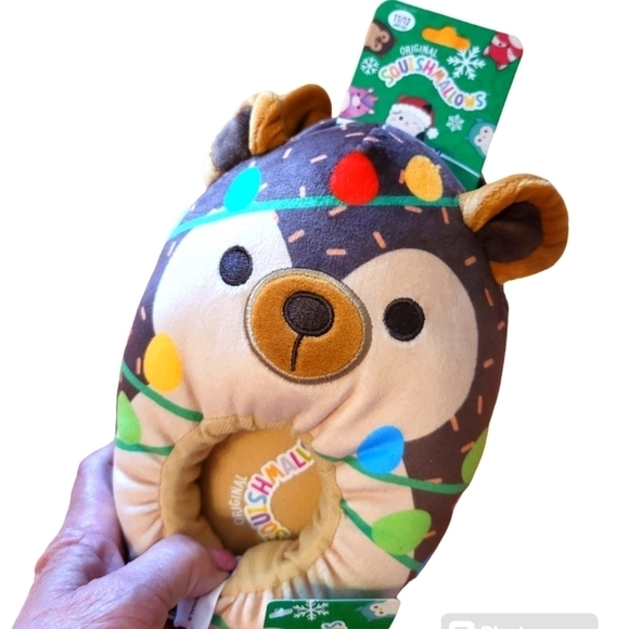 NWT Squishmallows Slippers 11/12 Christmas Hans Hedgehog kids - Picture 4 of 14